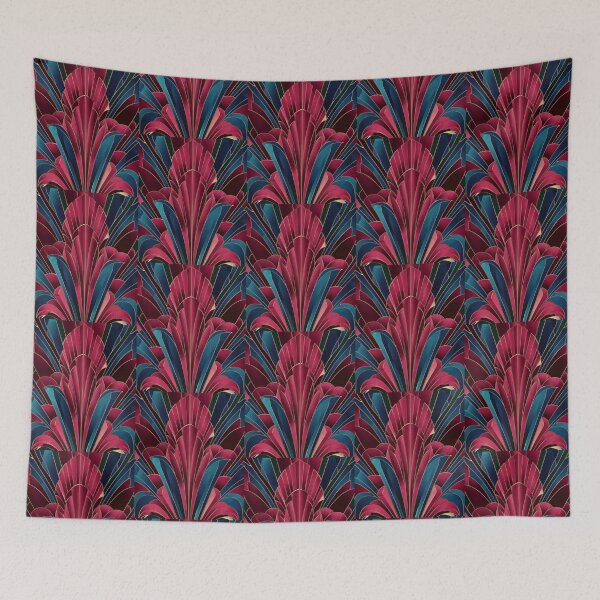 Item preview, Art Deco Nouveau Fan Style Geometric Pattern designed and sold by SloganExpress.