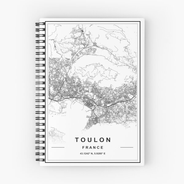 Item preview, Toulon City Map designed and sold by SHAMPAIN-ART-CO.