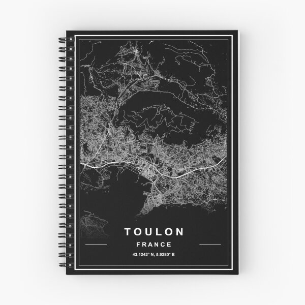 Item preview, Toulon City Map designed and sold by SHAMPAIN-ART-CO.