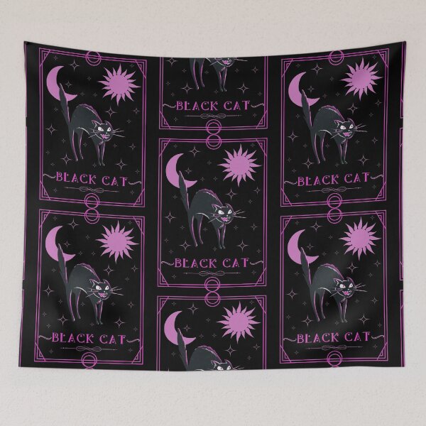 Item preview, Black cat tarot  designed and sold by CreativaNook.