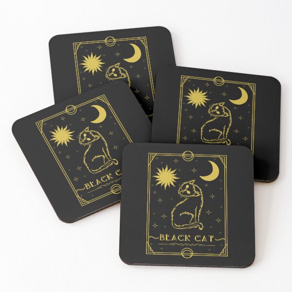 Item preview, Black cat tarot  designed and sold by CreativaNook.