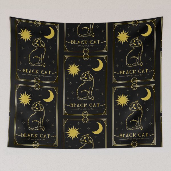Item preview, Black cat tarot  designed and sold by CreativaNook.