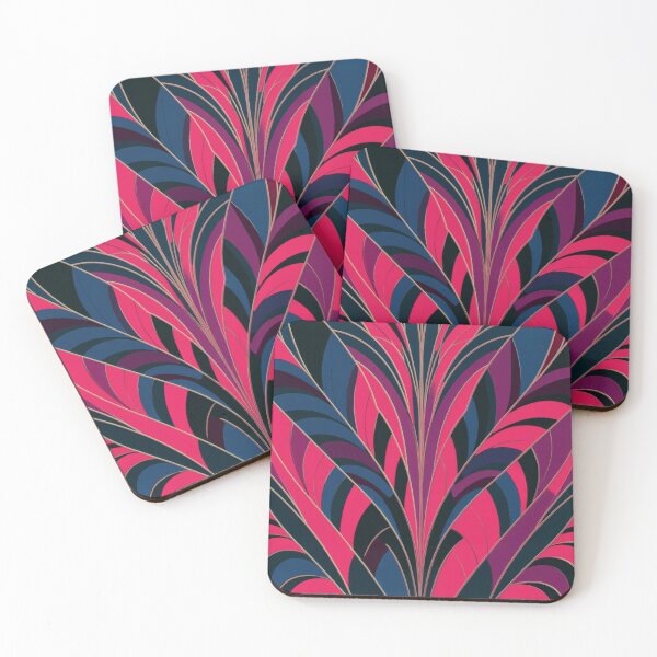Item preview, Art Deco Nouveau Fan Style Geometric Pattern designed and sold by SloganExpress.