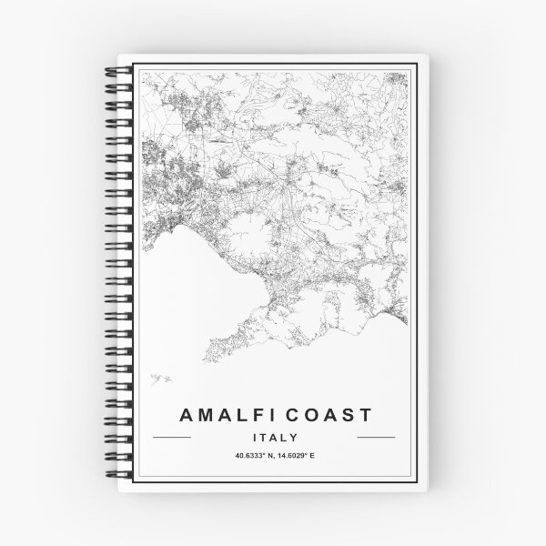 Item preview, Amalfi Coast City Map designed and sold by SHAMPAIN-ART-CO.