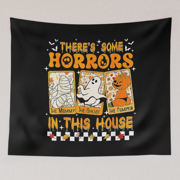 Item preview, There's Some Horrors In This House Pumpkin Ghost Halloween  designed and sold by SavannalCronam.