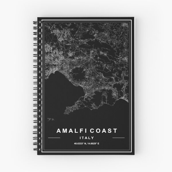 Item preview, Amalfi Coast City Map designed and sold by SHAMPAIN-ART-CO.