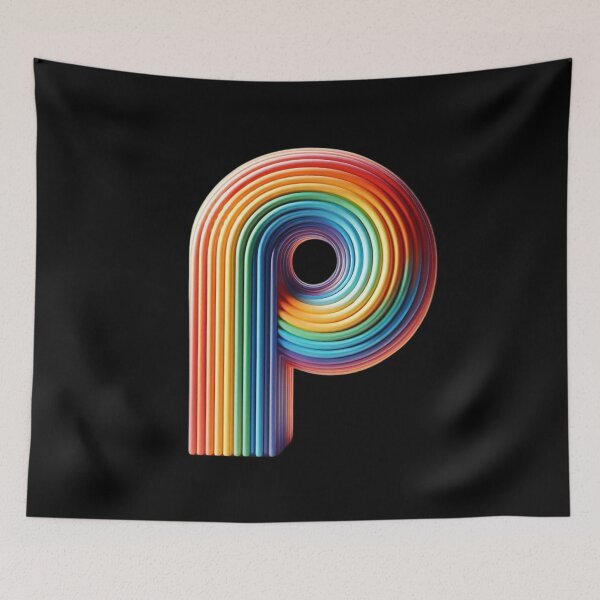 Item preview, Letter P,  Rainbow designed and sold by Myra365Art.