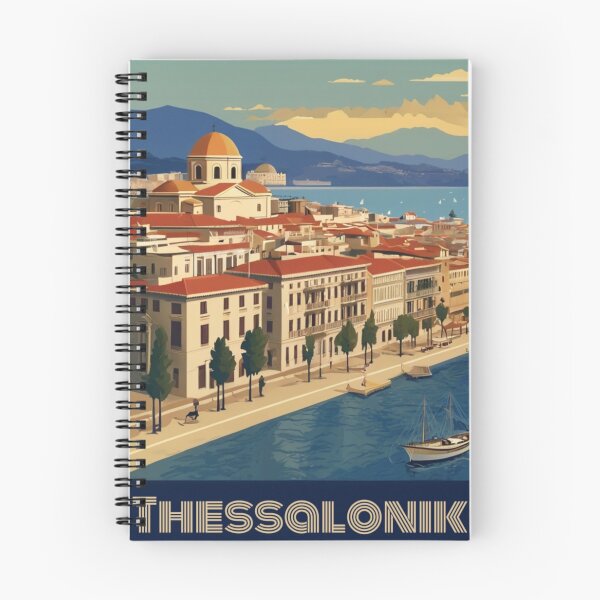 Item preview, 046 Vintage Thessaloniki, Greece Poster Design designed and sold by Alexis Art Collection.
