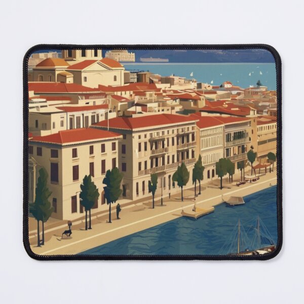 Item preview, 046 Vintage Thessaloniki, Greece Poster Design designed and sold by Alexis Art Collection.