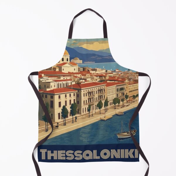 Item preview, 046 Vintage Thessaloniki, Greece Poster Design designed and sold by Alexis Art Collection.