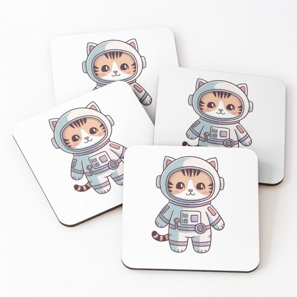 Item preview, Cute tiger cat in spacesuit. designed and sold by Mysterywall.