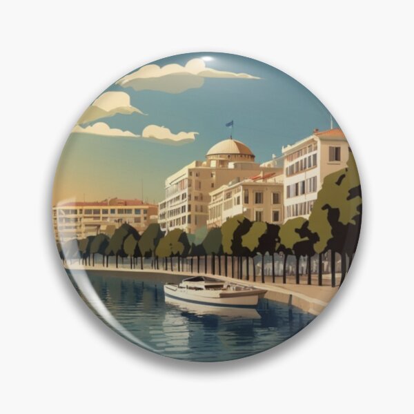 Item preview, 047 Vintage Thessaloniki, Greece Poster Design designed and sold by Alexis Art Collection.