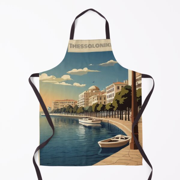 Item preview, 047 Vintage Thessaloniki, Greece Poster Design designed and sold by Alexis Art Collection.