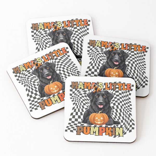 Item preview, "Mama's Little Pumpkin" - Croatian Sheepdog in Halloween Pumpkin with Checkered Background designed and sold by GoodyPaws.