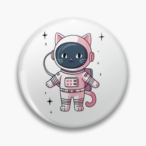 Item preview, Cute black cat in spacesuits. designed and sold by Mysterywall.