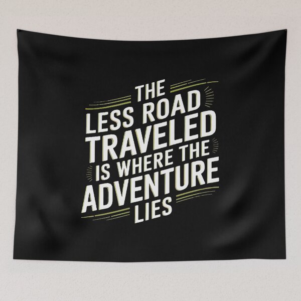 Item preview, Inspirational Adventure Road Quote Design designed and sold by artwaves.