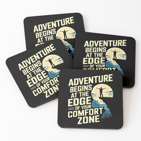 Item preview, Adventure Begins Outside Comfort Zone designed and sold by artwaves.