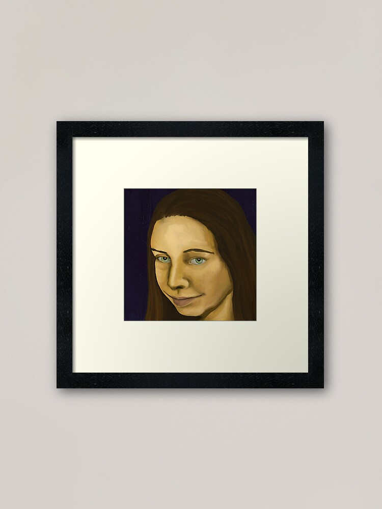 Alternate view of self portrait Framed Art Print