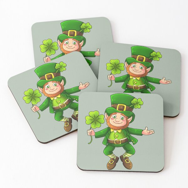 Item preview, Irish leprechaun with four leaf clover. designed and sold by claireseyeview.
