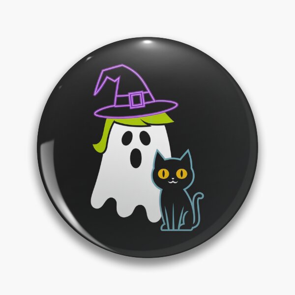 Item preview, Donald Trump`s Ghost With a Cat Funny Halloween Neon designed and sold by Anniko Art Studio.