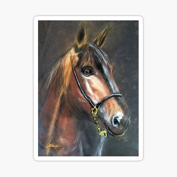 Aperçu de l'œuvre  un superbe cheval bai. créée et vendue par Double Dutch Designs.