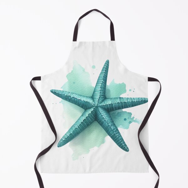 Item preview, Teal Starfish Shell Beachy Coastal Nautical Sealife designed and sold by SeaStarAlex.