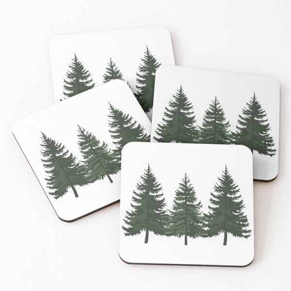 Item preview, Evergreen Forest Trees Sticker - Nature Inspired Design designed and sold by Liseri.