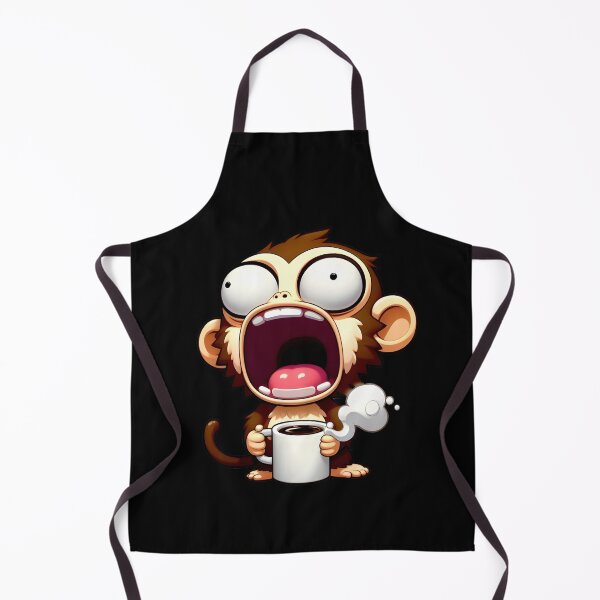 Item preview, Too Much Coffee Cartoon Monkey designed and sold by FrozenRoscoe.