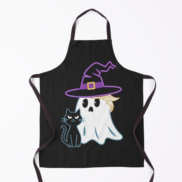 Item preview, Donald Trump`s Ghost With a Cat Cute Halloween Neon designed and sold by Anniko Art Studio.
