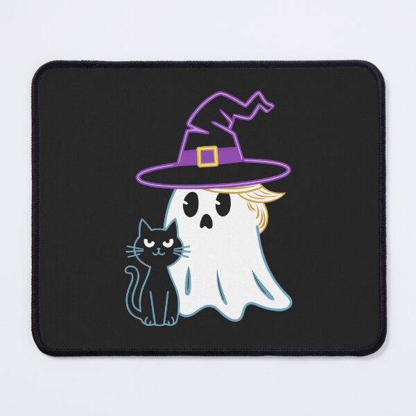 Item preview,  Donald Trump`s Ghost With a Cat Cute Halloween Neon designed and sold by Anniko Art Studio.