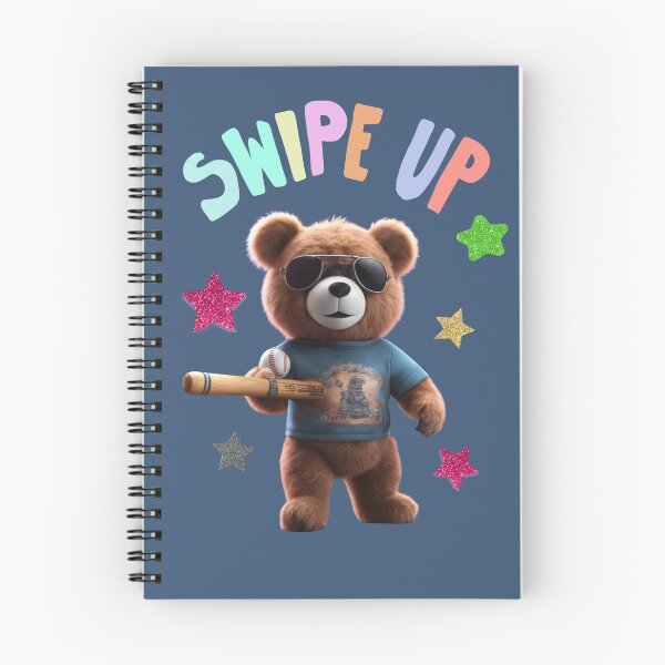 Item preview, Cool Teddy Bear with Baseball Bat designed and sold by ALITTLETOWN.
