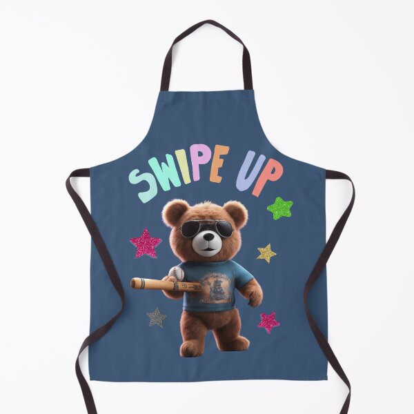 Item preview, Cool Teddy Bear with Baseball Bat designed and sold by ALITTLETOWN.