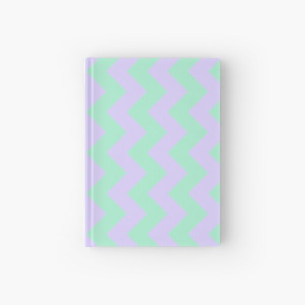 Item preview, Magic Mint Green and Pale Lavender Violet Vertical Zigzags designed and sold by ColorsPatterns.