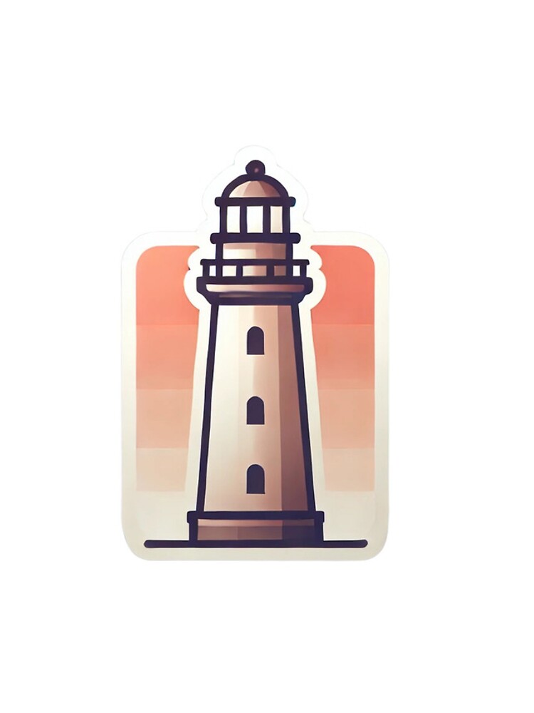 Thumbnail 5 of 5, iPhone Case, Lighthouse Sticker designed and sold by Vateira.
