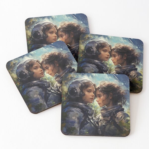 Item preview, Cosmic Love, Girls in Love designed and sold by ArtPixelHaven.