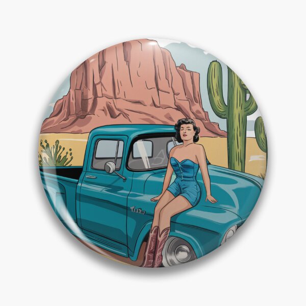 Item preview, Vintage Pin-Up Girl and Classic Truck - Loaded With Love Design designed and sold by Charlietule.