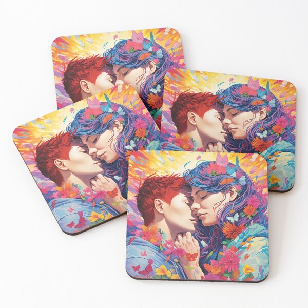 Item preview, Girls in love with flowers designed and sold by ArtPixelHaven.