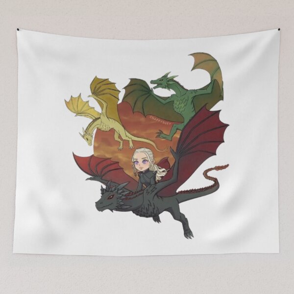 Item preview, Daenerys and her Dragons designed and sold by sunfyrethegold.