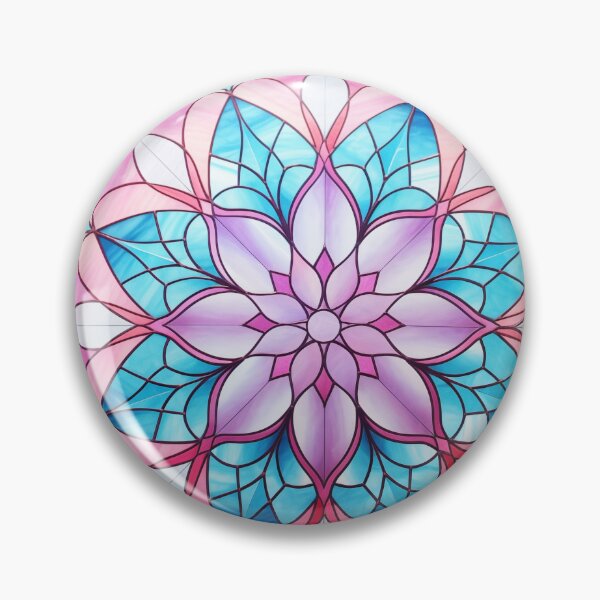 Item preview, Stained glass mandala designed and sold by KreaKat.