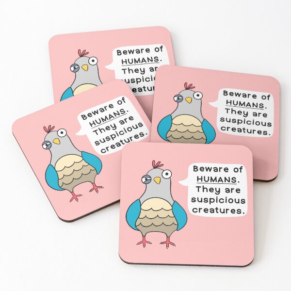 Item preview, Beware of Humans! designed and sold by IdinDesignShop.