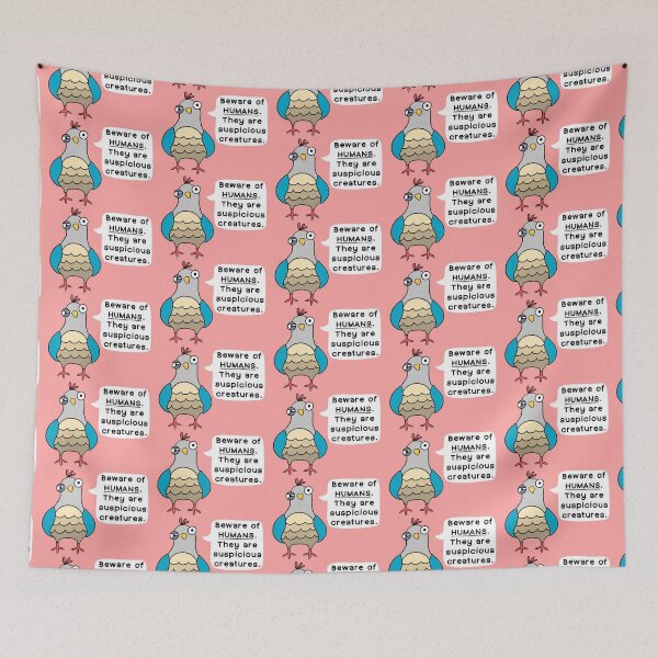 Item preview, Beware of Humans! designed and sold by IdinDesignShop.