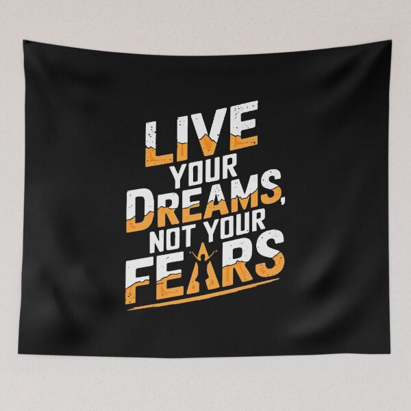 Item preview, Inspirational Quote on Overcoming Fear designed and sold by artwaves.