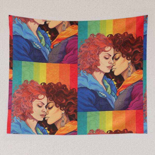 Item preview, Rainbow Love, Girls in Love designed and sold by ArtPixelHaven.