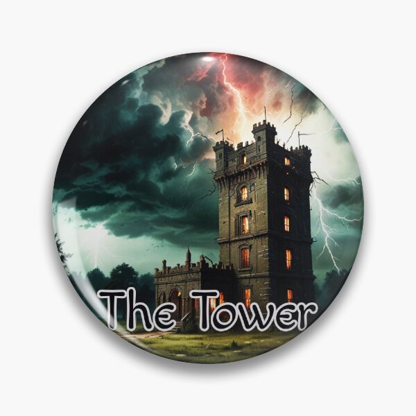 Item preview, Major Arcana Tarot Card The Tower - Castle Struck by Lightning designed and sold by Pixel Waite.