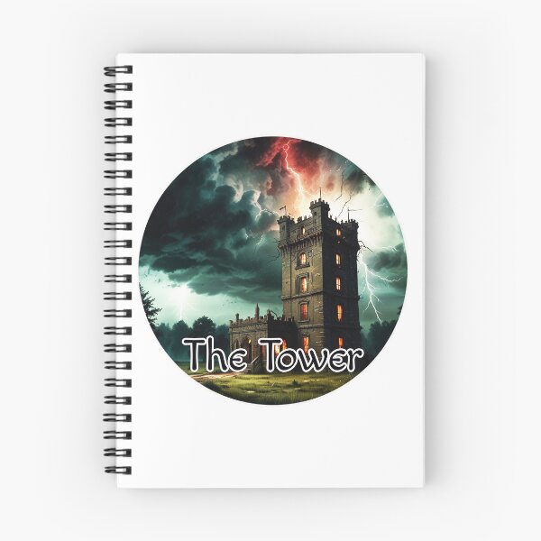 Item preview, Major Arcana Tarot Card The Tower - Castle Struck by Lightning designed and sold by Pixel Waite.