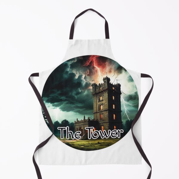 Item preview, Major Arcana Tarot Card The Tower - Castle Struck by Lightning designed and sold by Pixel Waite.