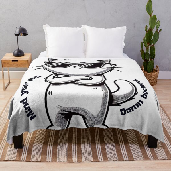 Item preview, Cool Cat - Mind Your Own Damn Business designed and sold by TeslaSt0re.