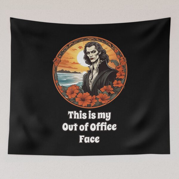 Item preview, Workaholic Vampire by The Beach - This is my Out of Office Face designed and sold by Ridiculam Toga.