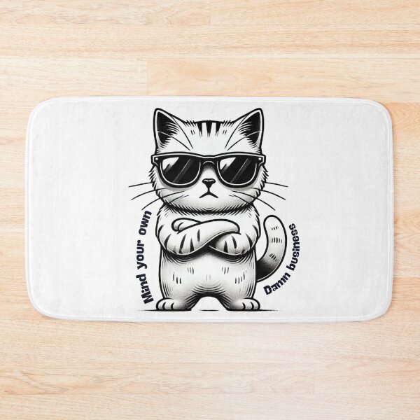 Item preview, Boss Cat - Mind Your Own Damn Business designed and sold by TeslaSt0re.