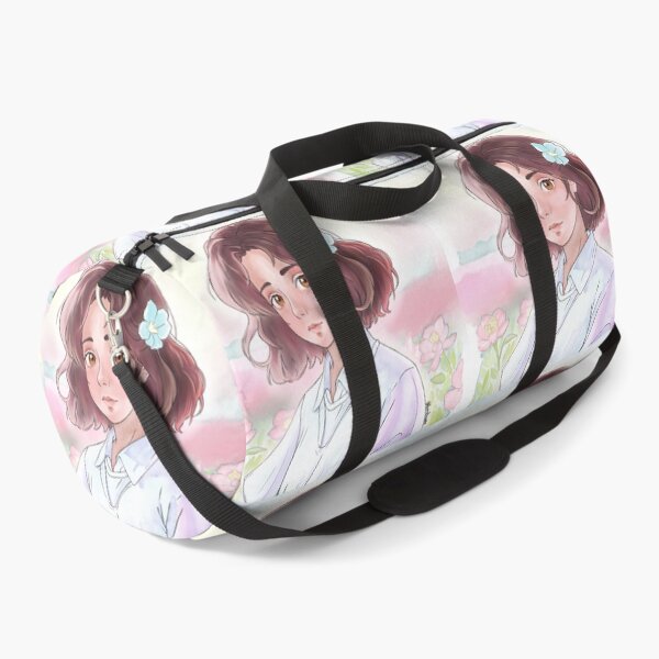 Item preview, Anime Girl in Flower Field - Pastel Pink Soft Colors - Watercolor designed and sold by BunnyBizarre.